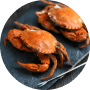 Steamed crabs